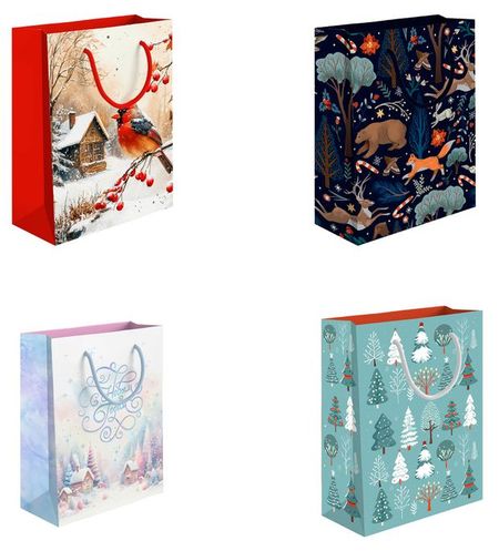 Пакет подарочный АШАН Красная птица 11х14 см, 1 шт в ассортименте катер заводной 18 5 13см в ассортименте с21 7001