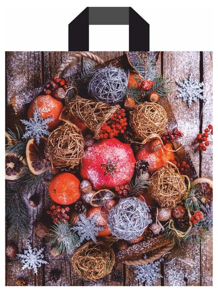 Пакет подарочный АШАН Красная птица 43х38 см, 1 шт в ассортименте катер заводной 18 5 13см в ассортименте с21 7001