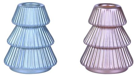 Подсвечник Actuel Рождественская елка стекло d 6,5 h 8,5 см, 1 шт в ассортименте