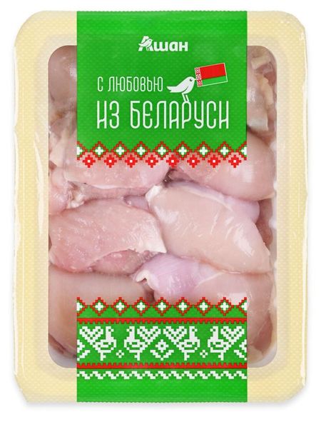 Мякоть бедра цыпленка-бройлера Ашан красная птица с любовью из Беларуси охлажденная, 750 г ведомый любовью воспоминания винобы бхаве