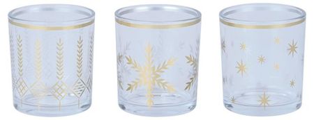 Подсвечник Actuel прозрачный стеклянный 7х8 см, 1 шт в ассортименте