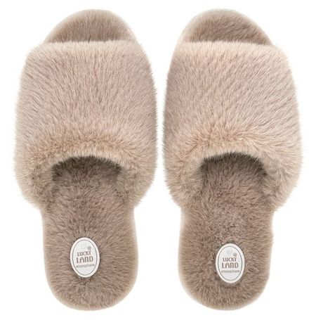 Тапочки женские LuckyLand открытый нос р 36-41, 1 пара в ассортименте