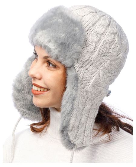 Шапка женская новогодняя Носи свое! серая, р 56-58