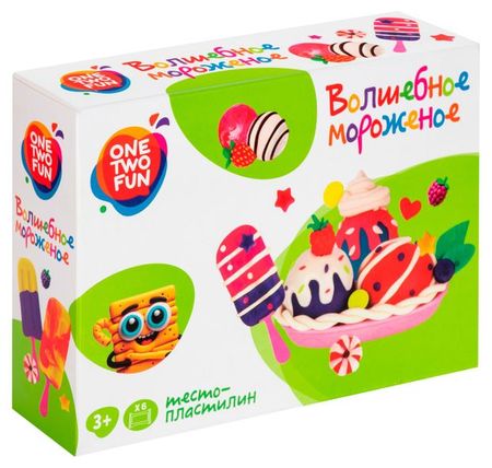 Набор для лепки ONE TWO FUN Волшебное мороженое людмила венгер волшебное лекарство эвелин