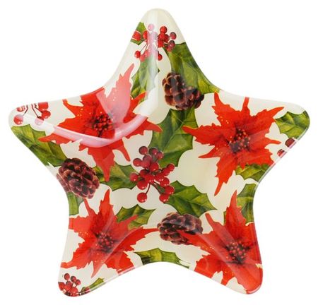 Блюдо Actuel Вокруг света в форме звезды красное стеклянное, 17 см весть 1888 года путеводитель справочное пособие в форме вопросов и ответов