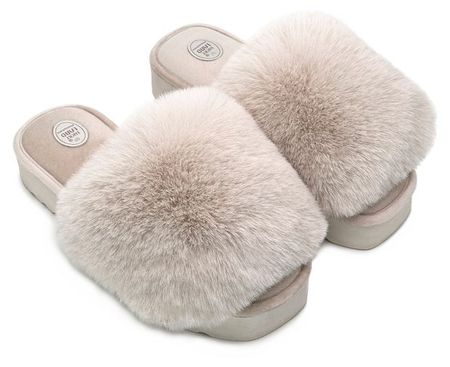 Тапочки женские LuckyLand открытый нос светло-бежевые, р. 36-41 эволюционная конституция российского народа