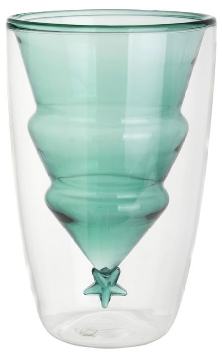 Стакан Actuel Вокруг света Ель стеклянный с двойными стенками, 280 мл