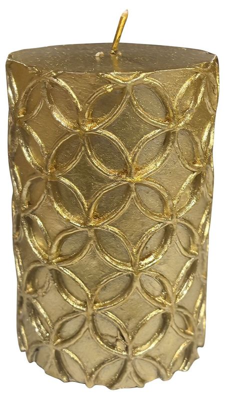 Свеча Actuel Цепочка золотистая, d 6,8 h 10 см