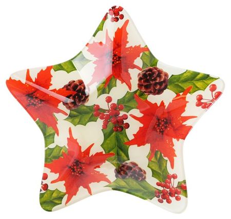 Блюдо Actuel Вокруг света в форме звезды красное стеклянное, 26 см весть 1888 года путеводитель справочное пособие в форме вопросов и ответов