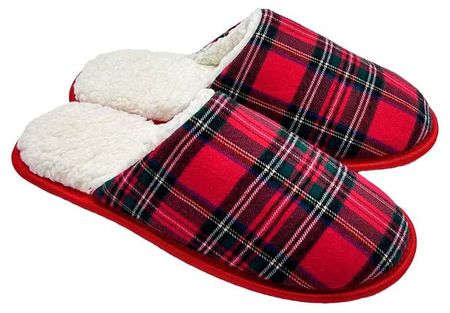 Тапочки мужские новогодние InExtenso зимние красные, р 39/40-45/46 наталья игоревна котятова новогодние занималки раскраски с наклейками зимние игры