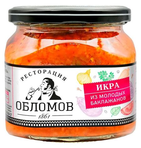 Икра из баклажанов Ресторация обломов, 320 г