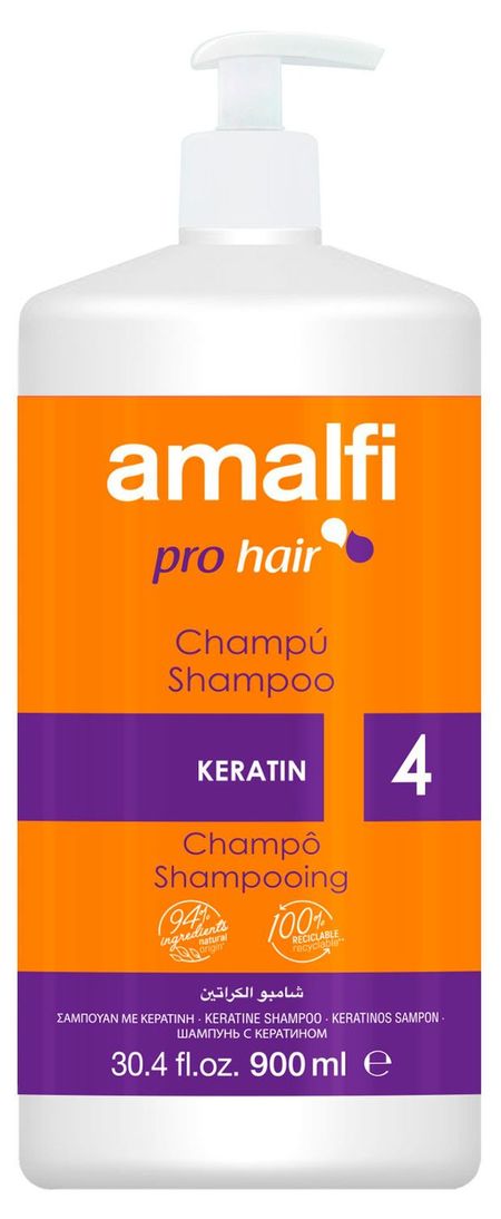 Шампунь для волос Amalfi Pro Keratine Испания, 900 мл