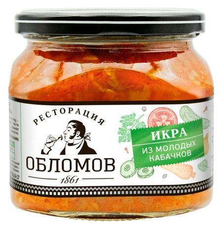 Закуска из баклажанов Ресторация обломов с печеным перчиком, 330 г