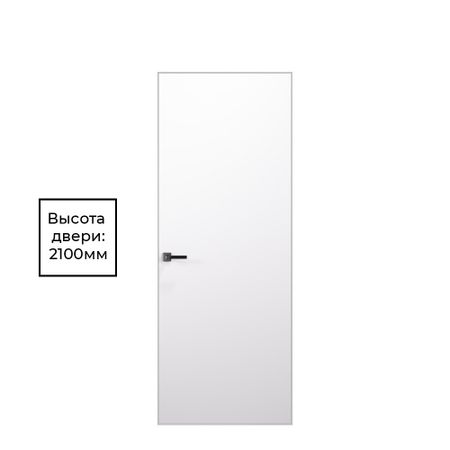 Дверь межкомнатная Lavelly Invisible 700х2100 мм с прямым открыванием кромка черная сергей мастеровой эргономика квартиры 4 комната
