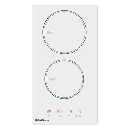 Варочная панель индукционная HomSair HIC32AWH 2 конфорки белая