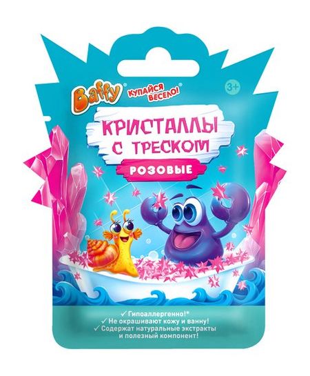Baffy Кристаллы с треском Розовые