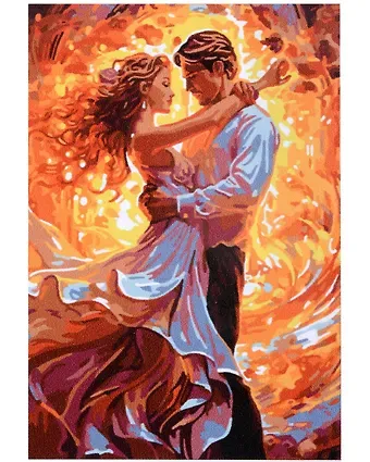 Картина по номерам на картоне 