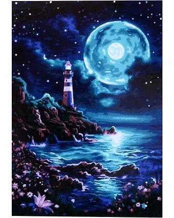 Картина по номерам на картоне 