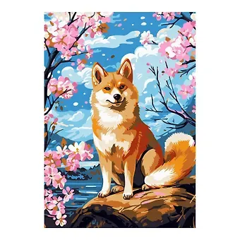 Картина по номерам на картоне 20х28,5 см 