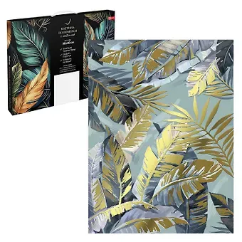 Картина по номерам с поталью 