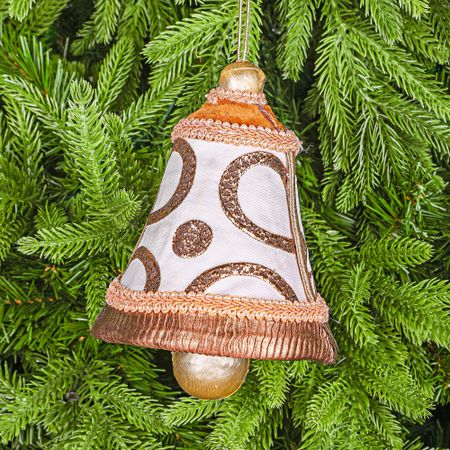 Декор на ёлку James arts колокольчик 13х13х17 см