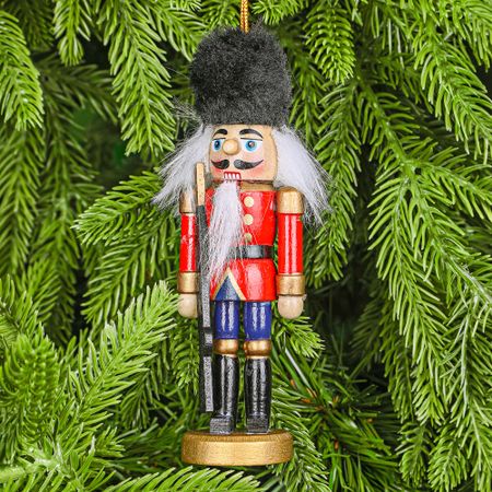 Декоративное украшение для ёлки Yiwu E-commerce Щелкунчик 13х4 см в ассортименте