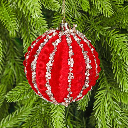 Шар новогодний Yiwu E-commerce Рождество D8 см в ассортименте