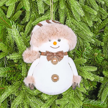 Декор на ёлку James arts снеговик 12х9х21 см