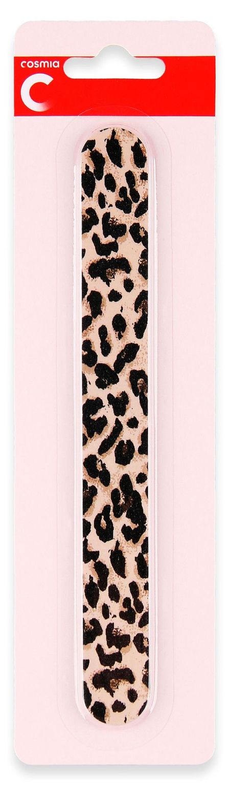 Пилка для ногтей Cosmia Леопард овальная, 1 шт