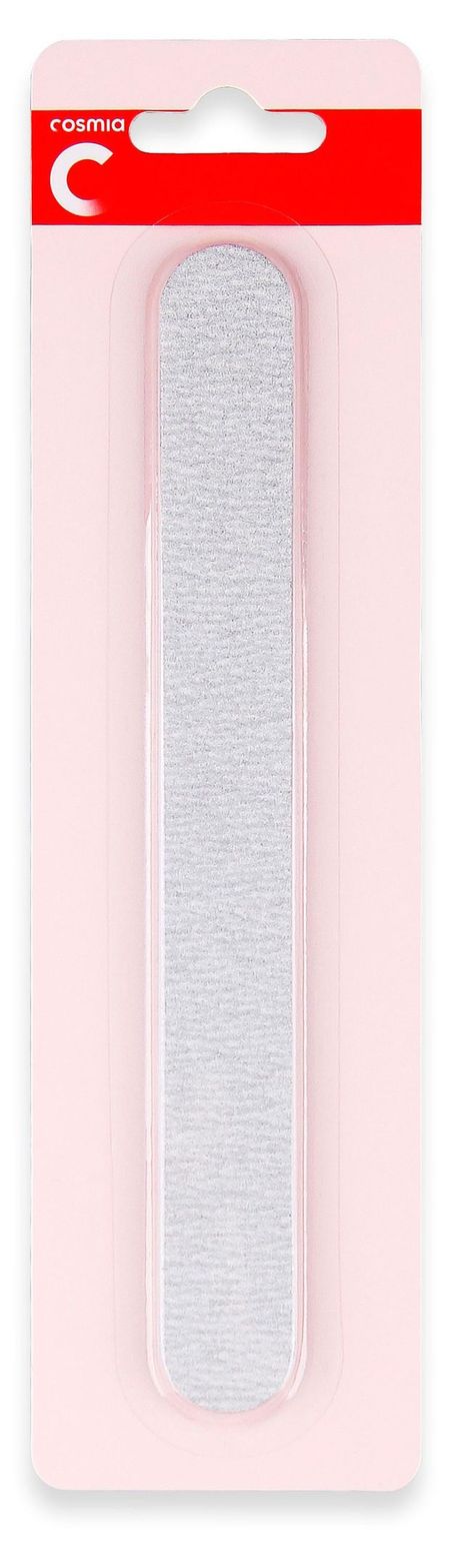Пилка для ногтей Cosmia серая овальная, 1 шт