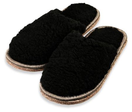 Тапочки мужские InExtenso с закрытым носом черные, р. 43-44/45-46