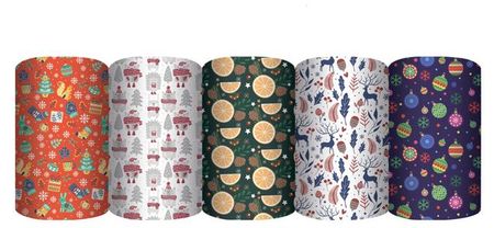 Бумага упаковочная глянцевая Яркий год, 1х0,7 м 1 шт в ассортименте бумага упаковочная 70 100см совы книги ы инд уп