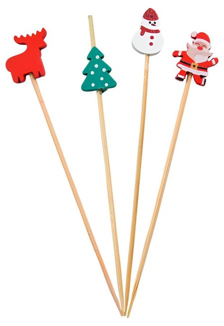 Шпажки для канапе Actuel Новый год h 12 см, 50 шт