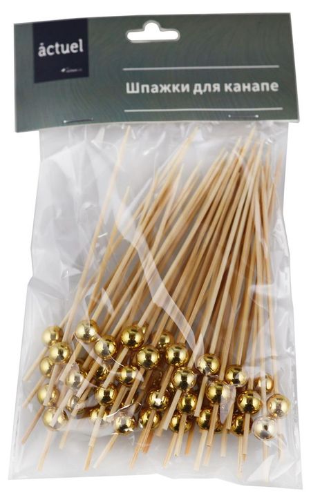 Шпажки для канапе Actuel Бусинки h 12 см, 50 шт