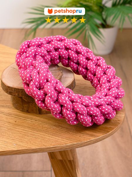 Игрушки PETSHOP Игрушка для собак кольцо из каната 