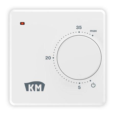 Терморегулятор механический для теплого пола КМ TRM-01W белый игорь бовсуновский юстиция в государственном управлении