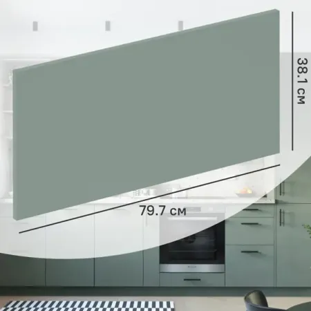 Фасад выдвижного ящика София 79.7x38.1 см DELINIA ID ЛДСП цвет зеленый hafele комплект выдвижного ящика mx box s 552 56 693