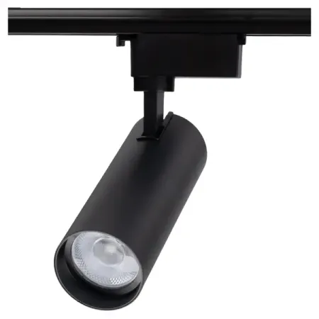 Трековый светильник спот светодиодный Jazzway 20 Вт однофазный 3 м² цвет черный линза для светодиода jllsmcmggx 20 мм 25 градусов