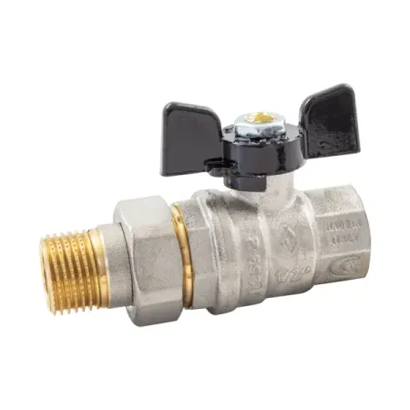 Кран шаровой с американкой прямой Bugatti Oregon DN20 PN64 3/4