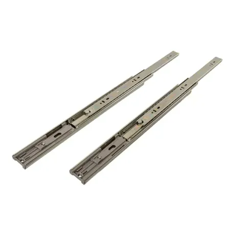 Мебельные направляющие шариковые 500x45 мм металл цвет никель 2 шт.