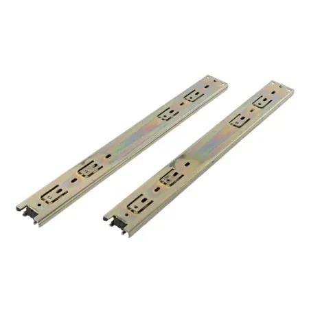 Мебельные направляющие шариковые 300x45 мм металл цвет никель 2 шт.