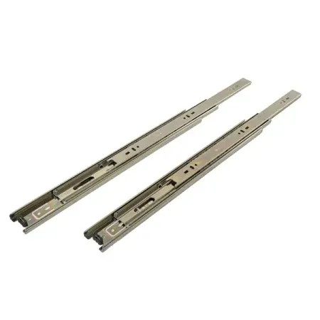 Мебельные направляющие 500x45 мм металл цвет никель 2 шт.