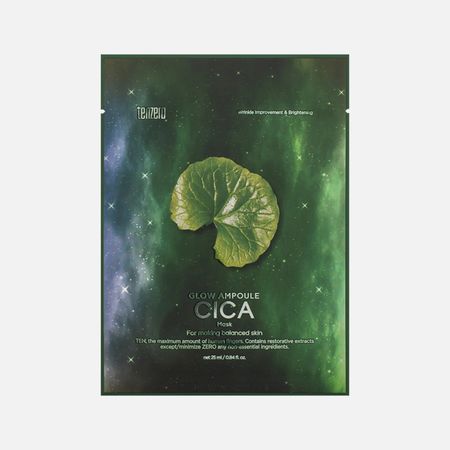 Маска тканевая Tenzero Glow ampoule с экстрактом центеллы азиатской 25 мл