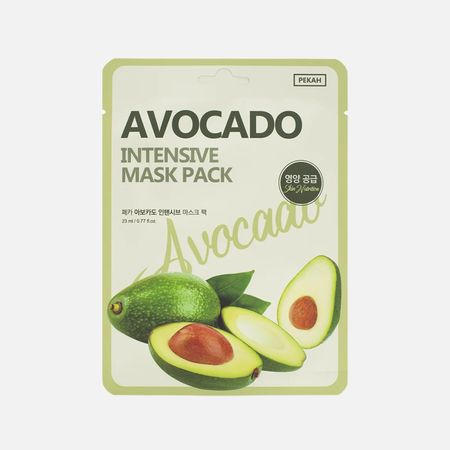 Маска тканевая Pekah Intensive mask pack с экстрактом авокадо 23 мл