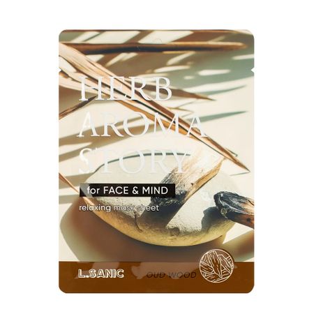 Тканевая маска для лица L.sanic Herb aroma story с экстрактом удового дерева 25 мл