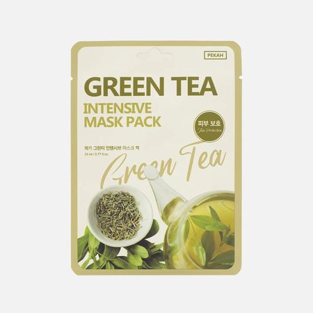 Маска тканевая Pekah Intensive mask pack с экстрактом зелёного чая 23 мл