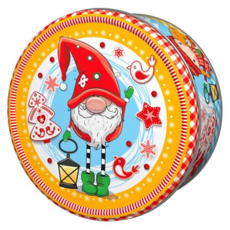 Печенье фигурное Сладкая сказка REGNUM яблоко-корица в ж/б, 150 г