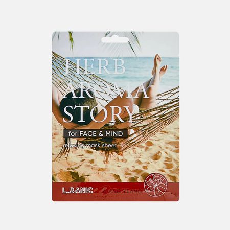 Тканевая маска для лица L.sanic Herb aroma story с экстрактом иланг-иланга 25 мл