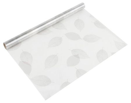 Пленка самоклеящаяся витражная Рыжий Кот Листья, 0,45х2 м