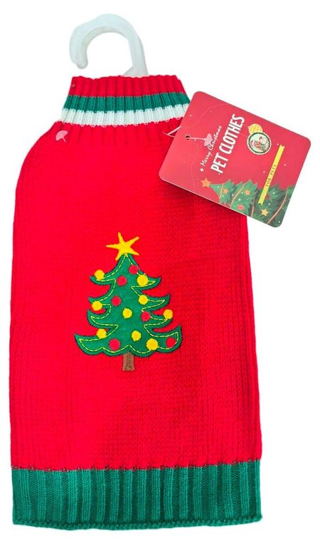 Свитер новогодний для собак красный